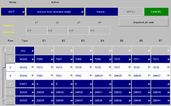 Layed Row Selection Examples Articles